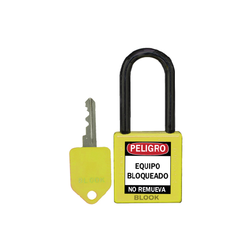 CANDADO DIELÉCTRICO AMARILLO 40MM